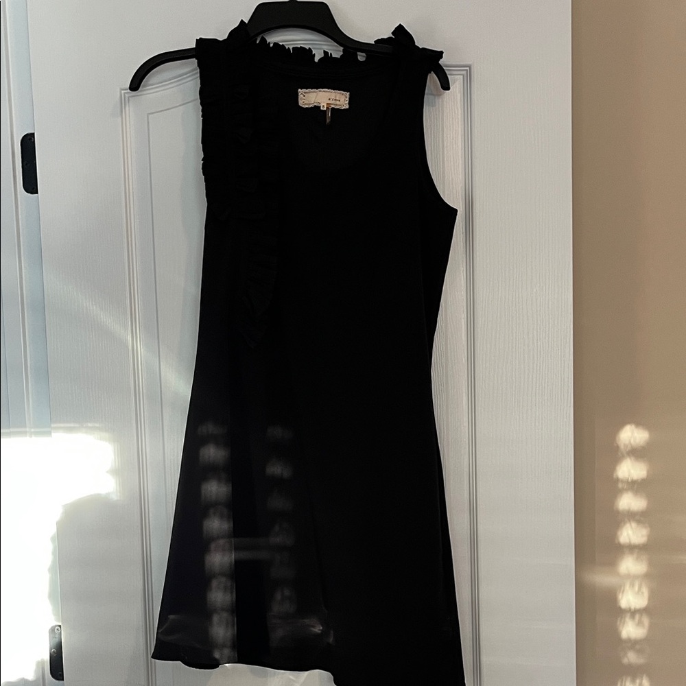 A'Reve Black Asymmetrical Sleeveless Dress